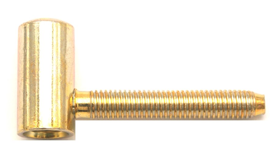 Závěs dveřní 60/10 VD M8 vrchní díl, pravo-levý, zinek žlutý (balení 100 ks) - Kliky, okenní a dveřní kování, panty Závěsy (panty) Závěsy dveřní