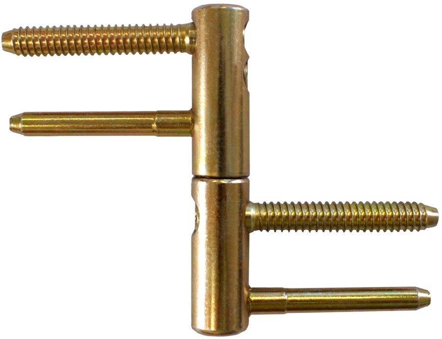 Závěs dveřní TRIO 15 DZ PH kompletní závěs, pravo-levý, zinek žlutý protipožární (balení 25 ks) - Kliky, okenní a dveřní kování, panty Závěsy (panty) Závěsy dveřní