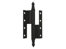 Závěs dveřní 120 UR14 L lomený kompletní závěs, levý, lak černý