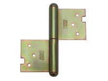 Závěs dveřní 100 L kompletní závěs, levý, zinek žlutý