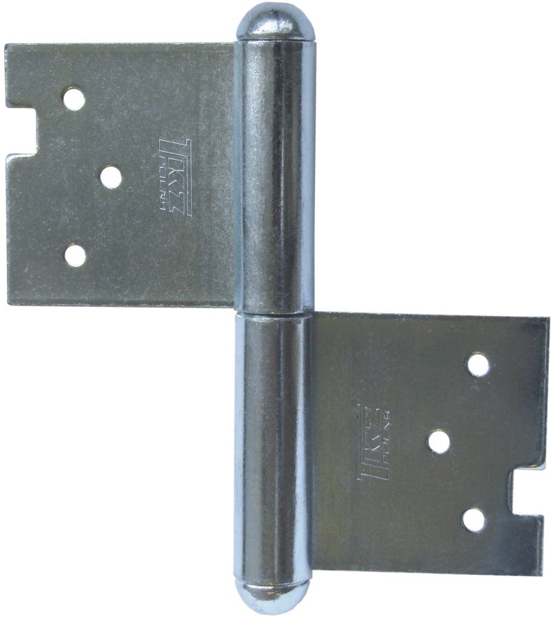 Závěs dveřní 100 P kompletní závěs, pravý, zinek modrý Závěs dveřní 100 P kompletní závěs, pravý, zinek modrý - Kliky, okenní a dveřní kování, panty Závěsy (panty) Závěsy dveřní