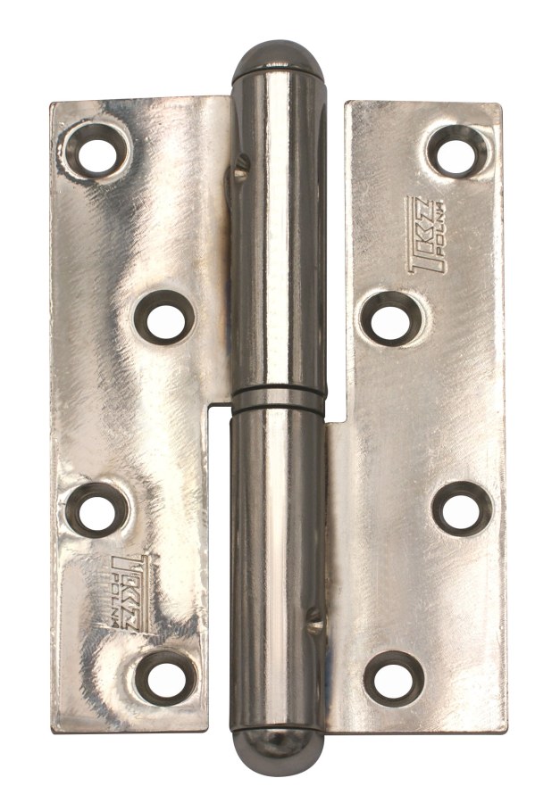 Závěs dveřní 120 L rovný kompletní závěs, levý, nikl lesklý - Kliky, okenní a dveřní kování, panty Závěsy (panty) Závěsy dveřní