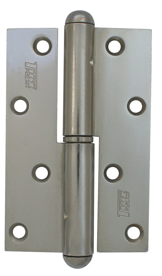 Závěs dveřní 120 P rovný kompletní závěs, pravý, nikl lesklý - Kliky, okenní a dveřní kování, panty Závěsy (panty) Závěsy dveřní