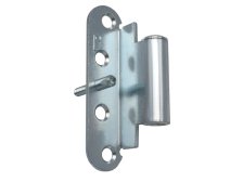 Závěs dveřní 50/3 s hřebem VD L vrchní díl, levý, zinek modrý