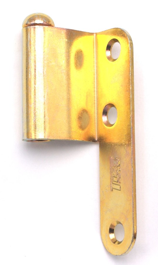 Závěs dveřní JP 5 P vrchní díl, pravý, zinek žlutý - Kliky, okenní a dveřní kování, panty Závěsy (panty) Závěsy dveřní