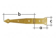 Závěs brankový pásový ZBP 200 200x80x50x2,5 mm