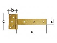 Závěs brankový ZB 150 150x45x90x34x3 mm (balení 10 ks)