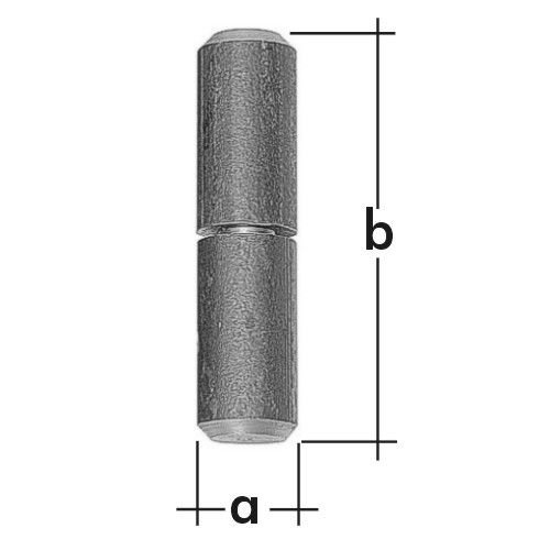 Závěs k přivaření s kuličkou ZTK 18 18x70 mm (balení) - Kliky, okenní a dveřní kování, panty Závěsy (panty) Závěsy k přivaření, stavitelné
