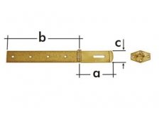 Závěs zamykací jednoduchý ZZP 50 140x45x1,5mm