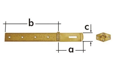 Závěs zamykací jednoduchý ZZP 50 140x45x1,5mm Závěs zamykací jednoduchý ZZP 50 140x45x1,5mm - Kliky, okenní a dveřní kování, panty Petlice, zástrče, pojistné řetízky