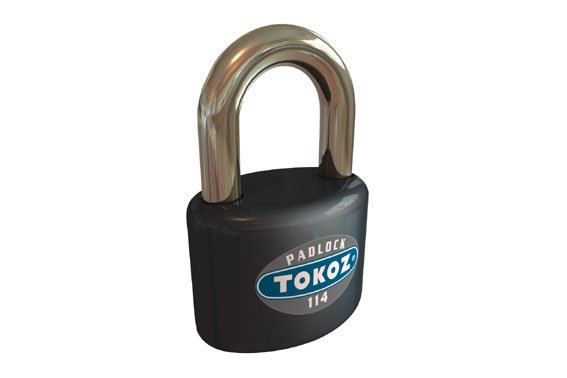 Zámek visací TOKOZ 114/60, 4 klíče základní bezpečnost (balení 6 ks)