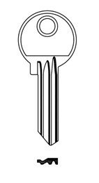Klíč 11 FBA 21/11/38/FAA10 (balení 100 ks) - Vložky,zámky,klíče,frézky Klíče odlitky Klíče cylindrické