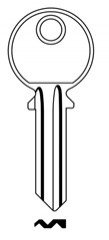 Klíč GUD 10L /GUARD 41 1/2/ FB23R - Vložky,zámky,klíče,frézky Klíče odlitky Klíče cylindrické