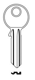 Klíč TIN 4R1/TN16X DOPRODEJ - Vložky,zámky,klíče,frézky Klíče odlitky Klíče cylindrické