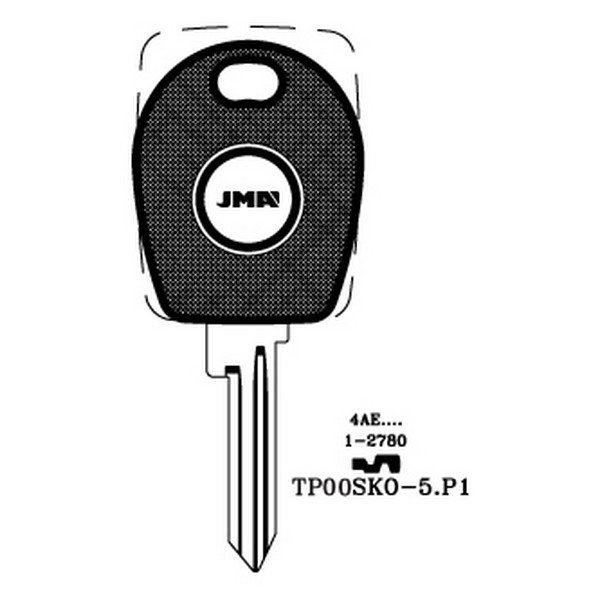 Klíč pro čip TP00SKO-5.P1(Felicia) - Vložky,zámky,klíče,frézky Klíče pro čip
