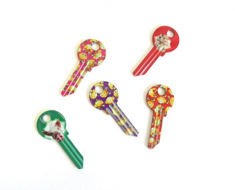 Klíč bar.FANCY 10X - Vložky,zámky,klíče,frézky Klíče odlitky Klíče cylindrické barevné
