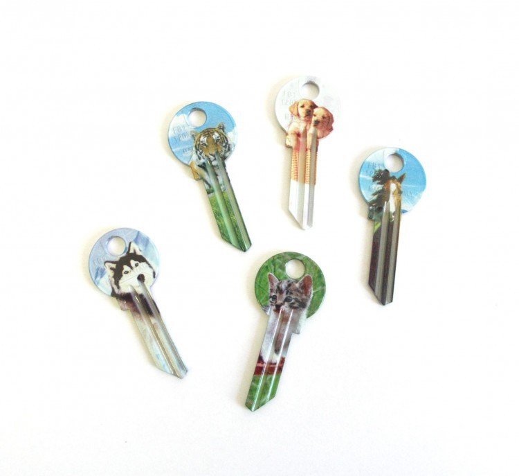 Klíč bar.FANCY 12X - Vložky,zámky,klíče,frézky Klíče odlitky Klíče cylindrické barevné