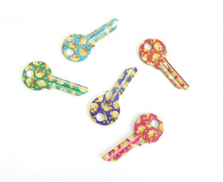 Klíč barevný FANCY 14X - Vložky,zámky,klíče,frézky Klíče odlitky Klíče cylindrické barevné