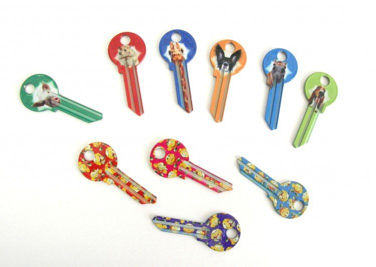 Klíč barevný FANCY 20 - Vložky,zámky,klíče,frézky Klíče odlitky Klíče cylindrické barevné
