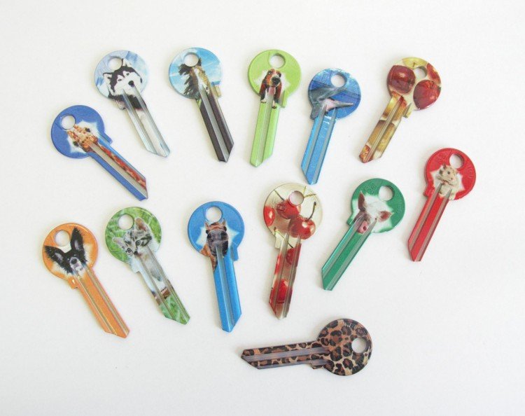 Klíč barevný FANCY 22 - Vložky,zámky,klíče,frézky Klíče odlitky Klíče cylindrické barevné