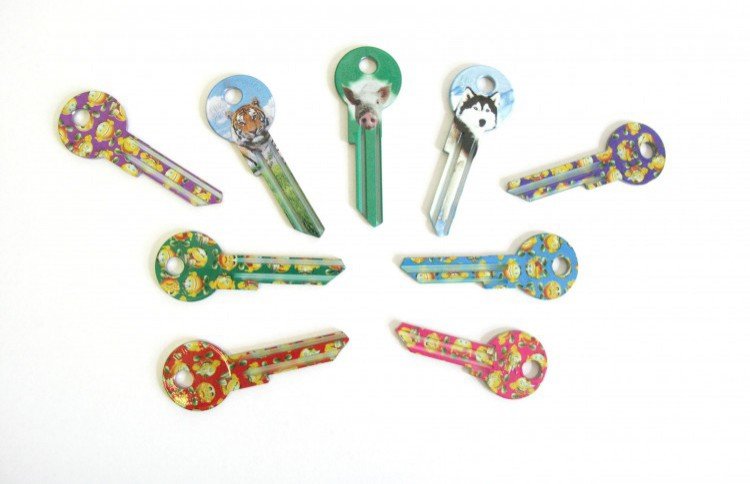 Klíč barevný FANCY 22R - Vložky,zámky,klíče,frézky Klíče odlitky Klíče cylindrické barevné