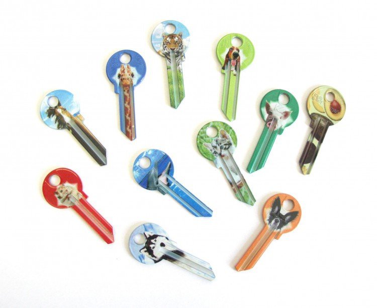 Klíč barevný FANCY 32 - Vložky,zámky,klíče,frézky Klíče odlitky Klíče cylindrické barevné