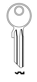 Klíč CEA PP/YI 15 fialový - Vložky,zámky,klíče,frézky Klíče odlitky Klíče cylindrické barevné