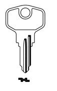 Klíč schr.BRG31L/BUR24R - Vložky,zámky,klíče,frézky Klíče odlitky Klíče schránkové