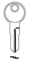 Klíč RNZ2L / REN2R - Vložky,zámky,klíče,frézky Klíče odlitky Klíče odlitky ostatní