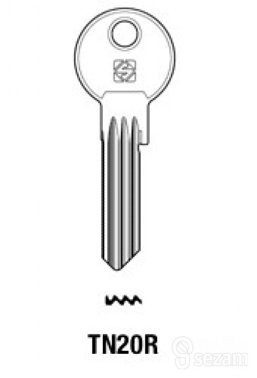 Klíč TITAN K6 profil WR - Vložky,zámky,klíče,frézky Klíče odlitky Klíče odlitky ostatní