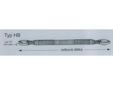 Pás zvedací HB nosnost 2 t délka 5 m oko-oko