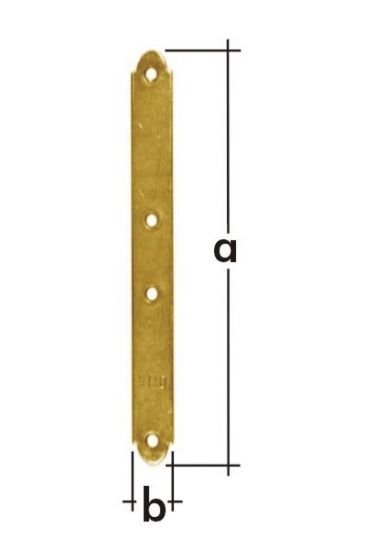Spojka úzká LW2 78x17x2mm Spojka úzká LW2 78x17x2mm - Vybavení pro dům a domácnost Kování spojovací Úhelníky, rohovníky