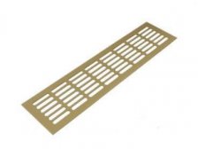 Mřížka větrací 80x400 mm, bronz elox F4, 7 x 40 mm (otvor)