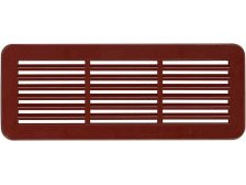 Mřížka větrací 150x60mm/2ks hnědá,plast