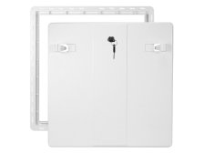 Dvířka revizní 400 x 400 mm se zámkem bílá