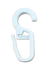Háček č.24 bílý (balení 10 ks) - Vybavení pro dům a domácnost Zastíňovací prvky Skřipce, běžce, kroužky a přísl.