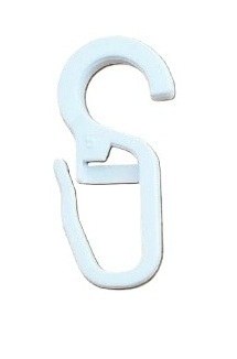 Háček č.55 bílý (balení 100 ks) - Vybavení pro dům a domácnost Zastíňovací prvky Skřipce, běžce, kroužky a přísl.