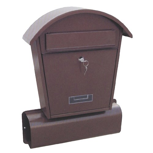 Schránka poštovní LAMBERT A, se schránkou na noviny, hnědá - Vybavení pro dům a domácnost Schránky, pokladny, skříňky Schránky poštovní, vhozy, přísl.