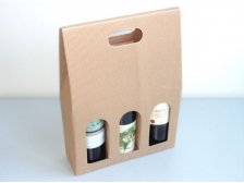 Box papírový na víno-3 lahve DKV71115