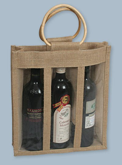 Taška na 3 lahve-stojací TB-T JUTA - Obaly na víno, příslušenství Obaly a stojany na víno
