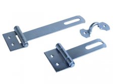 Petlice kloubová s očkem 150 mm zinek