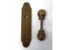 Kování dřevěné VĚRA koule/koule 72 mm klíč černá DOPRODEJ