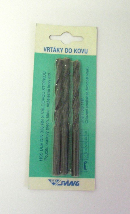 Vrták do kovu 6,5 mm balení 3 ks - VÝPRODEJ ZBOŽÍ