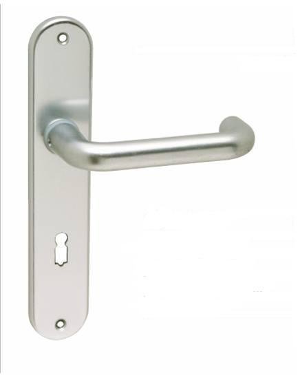 Kování interiérové COSLAN klika/klika 72 mm WC F1 - Kliky, okenní a dveřní kování, panty Kování dveřní Kování dveřní mezip. hliník, bez PÚ