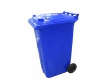 Nádoba plastová - popelnice 240 l modrá 0005-1