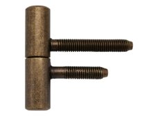 Závěs dveřní 60/10 M8/50 M8/34,5 kompletní závěs, pravo-levý, stará mosaz