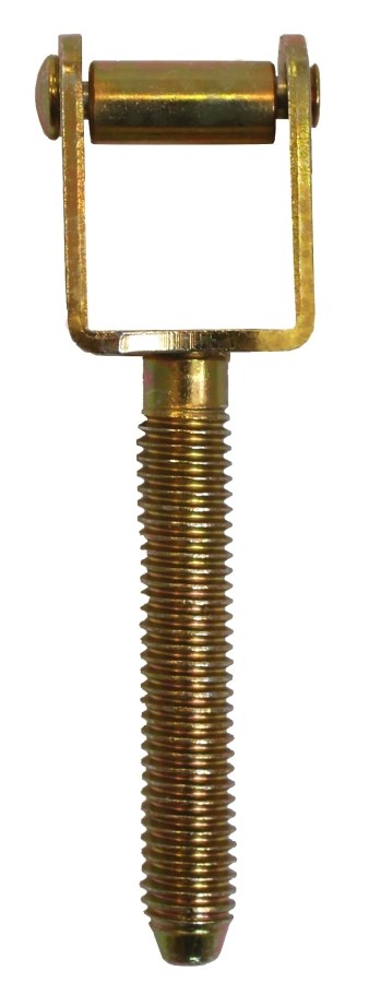 Skoba okenní k zašroubování M8 x 50, zinek žlutý - Kliky, okenní a dveřní kování, panty Kování okenní Obrtlíky, skoby, okenní přísl.