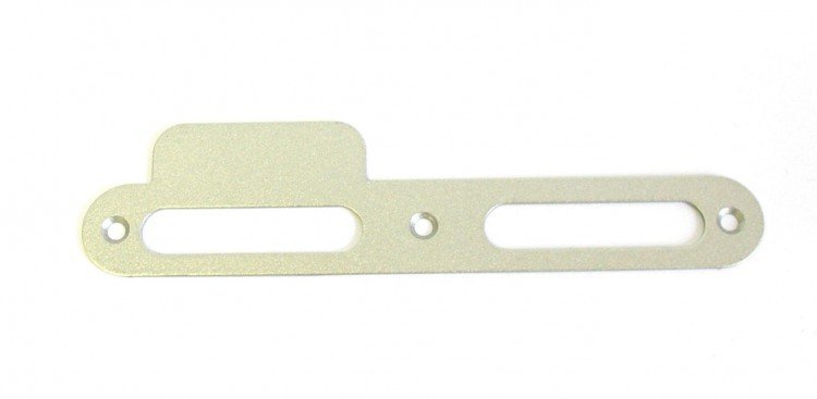 Protiplech 24x170 mm pro bezfalcové dveře levý - Vložky,zámky,klíče,frézky Zámky zadlabací, přísl. Protiplechy k zámkům