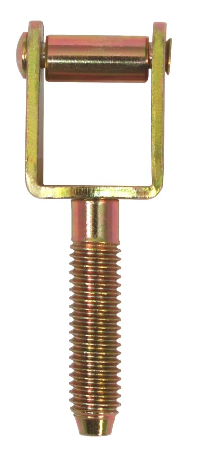 Skoba okenní k zašroubování M8 x 34,5, zinek žlutý - Kliky, okenní a dveřní kování, panty Kování okenní Obrtlíky, skoby, okenní přísl.