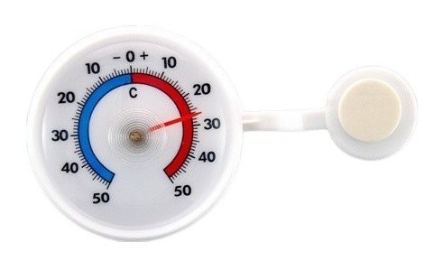 Teploměr universální bimetal samolepící bílý Teploměr universální bimetal samolepící bílý - Vybavení pro dům a domácnost Teploměry